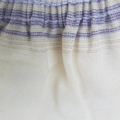 Silky Glows Hamam Vücut Kesesi - Beyaz (Vegan & Krep) - 4