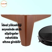 Sedir 6'lı Set Mobilya TV Ünitesi Çekyat Koltuk Kanepe Destek Ayağı 14 cm Kahverengi Kanat 17 Ayak - 5