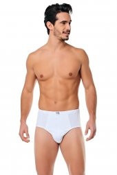 Seher Erkek Külot Slip 12 Adet Beyaz - 1