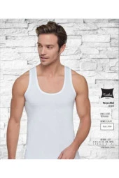 Tutku Erkek Askılı Beyaz 6 Adet Paket Atlet  100 Pamuk thumbnail 1