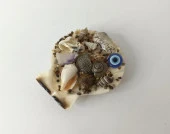 Magnet Deniz Kabuklu Buzdolabı Süsü Nazar Boncuklu Deniz Plaj Magnet - 1