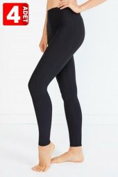 Kota 2001 4 Adet Paket Termal Kışlık Kalın Uzun Alt İçlik Tayt Siyah Renk thumbnail 1