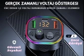 Cosmostech Car T86M Araç Fm Transmitter 5.0 Bluetooth Araç Kiti Hızlı 20W Şarj Qc3.0 Çift USB Mp3 Sd Kart Çakmaklık Girişli Oto Müzik Çalar - 6