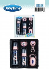 BabyTime BT517 5'li Cam Biberon Seti Pembe - 2