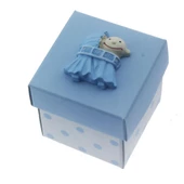 12 Adet 5x5cm Kutu Salıncakta Bebek Biblolu - 2