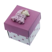 12 Adet 5x5cm Kutu Salıncakta Bebek Biblolu - 3