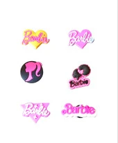 Barbie'nin Büyülü Dünyası Terliklerinizle Hayat Buluyor Barbie Temalı 6 Adet Terlik Süsü - 1