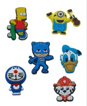 Adımlarınıza Karakter Katın: En Sevdiğiniz Çizgi Kahramanlarıyla Tanışın 6 Adet Terlik Süsü Seti - 1