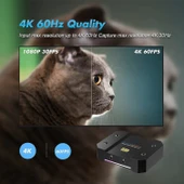 DIGITNOW USB Video Yakalama Kartı 4K/60Hz HDR10 Sıfır Gecikmeli - Siyah - 2