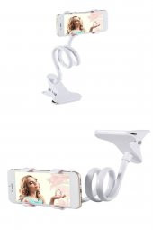 VİP TEDARİK Akrobat Cep Araç Telefon Tutucu Oto Içi Tutacağı Beyaz - 1