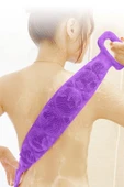 MAQYA KOZMETİK Izla Mor Banyo Sırt Kesesi Çift Taraflı Silikon Duş Lifi Fırçası (h-mt) - 2