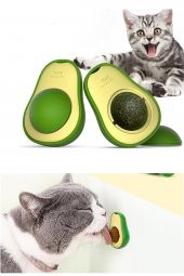 Avokado Catnip Avokado Kedi Çimi Topu Avokado Kedi Nanesi Oyuncağı - 1