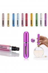Gri Doldurulabilir Seyahat Boy Mini Parfüm Şişesi 4 ml - 2