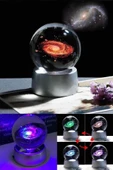 Raicon Samanyolu Güneş Sistemi Işıklı Cam Küre Işıklı Kristal Top 6 Cm Çapında 6 Renk thumbnail 4