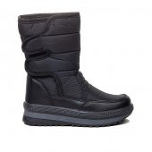 Albishoes Kız Çocuk Suya Dayanıklı Sıcak Tutan Astar Cırtlı Kaymaz Taban Kışlık Çocuk Kar Botu - 1
