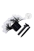 ENASHOP Solar LED 7M kristal top dış mekan ışıkları su geçirmez peri güneş bahçe çelenk yılbaşı dekoru - 2