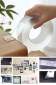 Premium Ticaret 3 Metre Çift Taraflı Nano Teknolojili Süper Güçlü Bant Extra Güçlü Duvar Çerçeve Taşıyıcı - 1