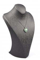 Aventurin Doğal Taş Gümüş Renkli Kolye thumbnail 2