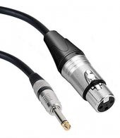 6.3 mm Mono to XLR Dişi Mikrofon Kablosu 5 Metre - 1