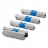 Ekoset oki MC351 Oki MC352 uyumlu 4 Renk Muadil Toner Kartuş - 1