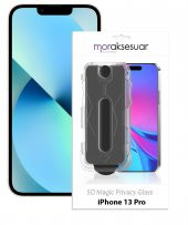 Apple iPhone 13 Pro Kolay Uygulama Aparatlı Magic Hayalet Cam Ekran Koruyucu - 1