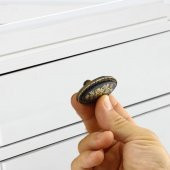 Dekoratif Dolap Kulpu Mobilya Mutfak Çekmece Kapak Kulp Kulbu Antik Sarı Renk Metal Kulp - 2