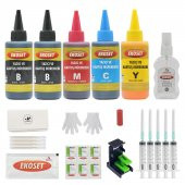 Ekokartuş Dolum seti hp 1510 2516 3510 hp 301 uyumlu Renkli ve Siyah 5li set - 1