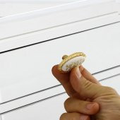 Dekoratif Dolap Kulpu Mobilya Mutfak Çekmece Kapak Kulp Kulbu Gold Metal Kulp - 2