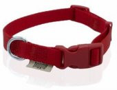 Doggie Klasik Dokuma Boyun Tasması Kırmızı 1,5X25-40Cm - 1
