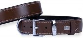 Doggie Konfor Deri Boyun Tasması Kahve 3,5X47-55Cm - 1