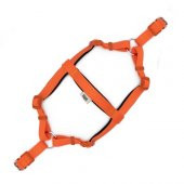 Doggie Konfor Ronin Dokuma Göğüs Tasması Turuncu 2 x 45-55 CM - 1
