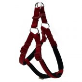 Doggie Konfor Ronin Dokuma Göğüs Tasması Bordo 2 x 55-65 CM - 1