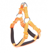 Doggie Comfort Dokuma Ronin Köpek Göğüs Tasması Turuncu 2 x 55-65 CM - 1