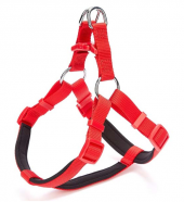 Doggie Comfort Dokuma Ronin Köpek Göğüs Tasması Kırmızı 2 x 45-55 CM - 1