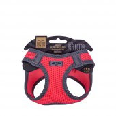 Doggie Havalı Dokuma Reflektör Serisi Küçük Irk Göğüs Tasması Kırmızı 3XS-22-26Cm - 1