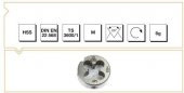MTE HSSE DIN 223/B  PAFTA M3,5x0,6 - 1
