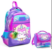 Coral High Mor Pembe Dondurma Okul Sırt ve Beslenme Çantası Seti - Kız Çocuk - 1
