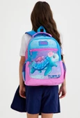 Coral High Okul Sırt ve Beslenme Çantası Seti - Kız Çocuk Pembe Mavi Kaplumbağa - 2