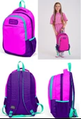 Coral High İlkokul Çanta Takımı Pembe Mor Kız Çocuk Okul Çantası Seti thumbnail 3