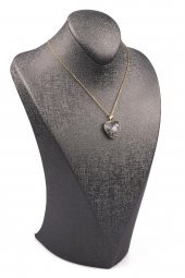 Rutil Kuvars Doğal Taş Gold Renkli Kolye thumbnail 2