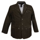 Büyük Beden Erkek Dekons Kadife Ceket Kahve58-74 - 1