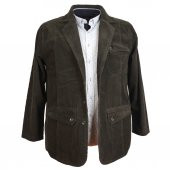 Büyük Beden Erkek Dekons Kadife Ceket Kahve58-74 - 2