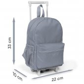 Coral High Kids Minik Yuva Çekçekli Sırt Çantası Su Yeşili Neon Pembe Flamingo Desenli İki Bölmeli 24004 - 5