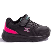 Kinetix Marned Siyah Fuşya Ortopedik Günlük Kız Çocuk Spor Ayakkabı - 2