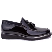 Dagoster DMA08- 024 Siyah Rugan Ortopedik Klasik Erkek Deri Ayakkabı thumbnail 2