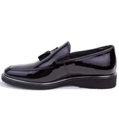 Dagoster DMA08- 024 Siyah Rugan Ortopedik Klasik Erkek Deri Ayakkabı thumbnail 3