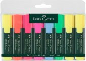 Faber Castell Fosforlu Kalem Karışık Renk 8'li Set - 1