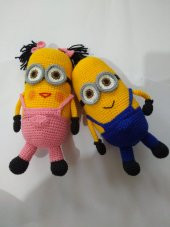 Aşık Minyonlar Amigurumi Organik Oyuncak - 2