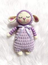 Uyku Arkadaşı Kuzu Amigurumi Organik Oyuncak - 1