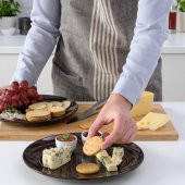 4 Adet Tabak Seti Parlak Kahverengi Renk 26 cm, 4 Adet, Stoneware Yuvarlak Tabak Seti - 2
